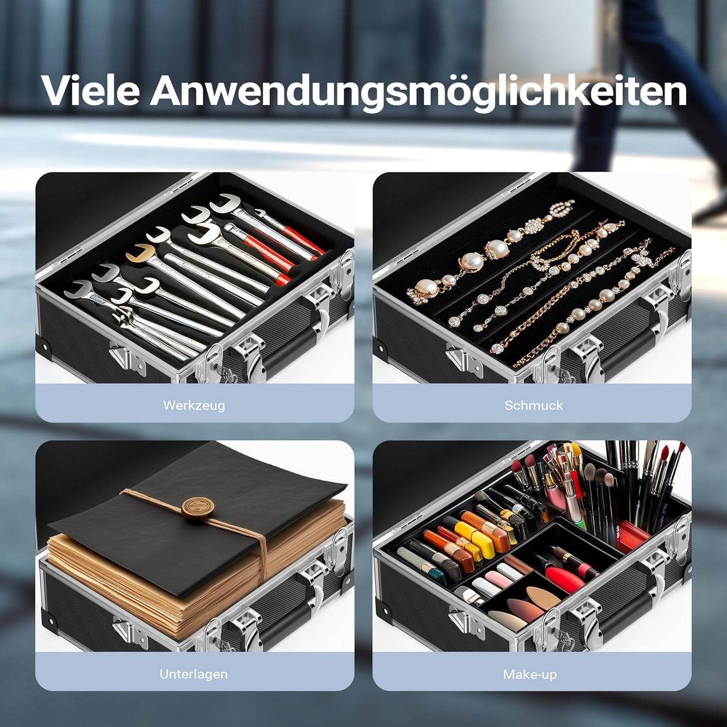 Universalkoffer, Schwarz Set 1-tlg.