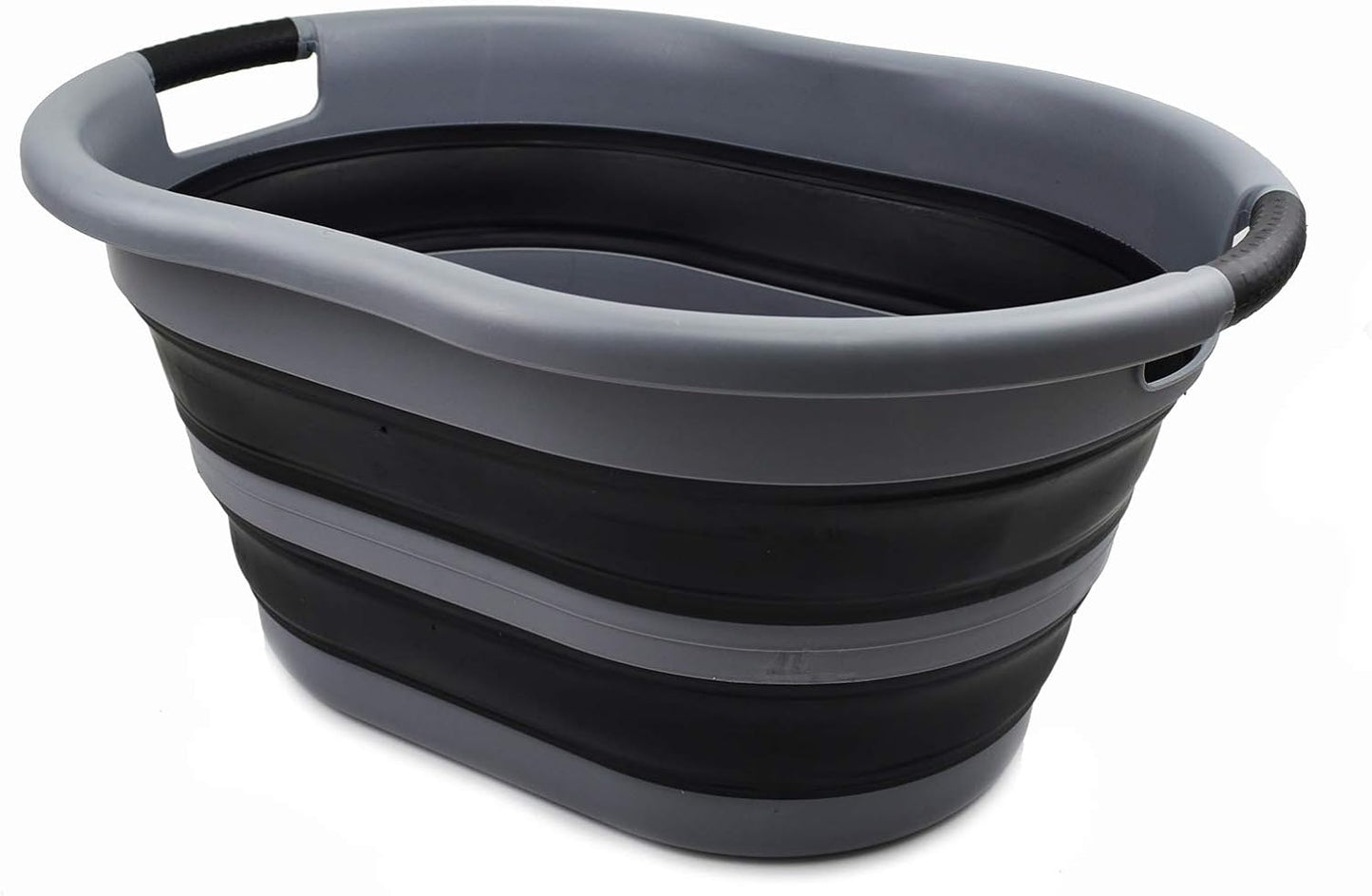 Faltbarer Wäschekorb, 1 Grey/Black