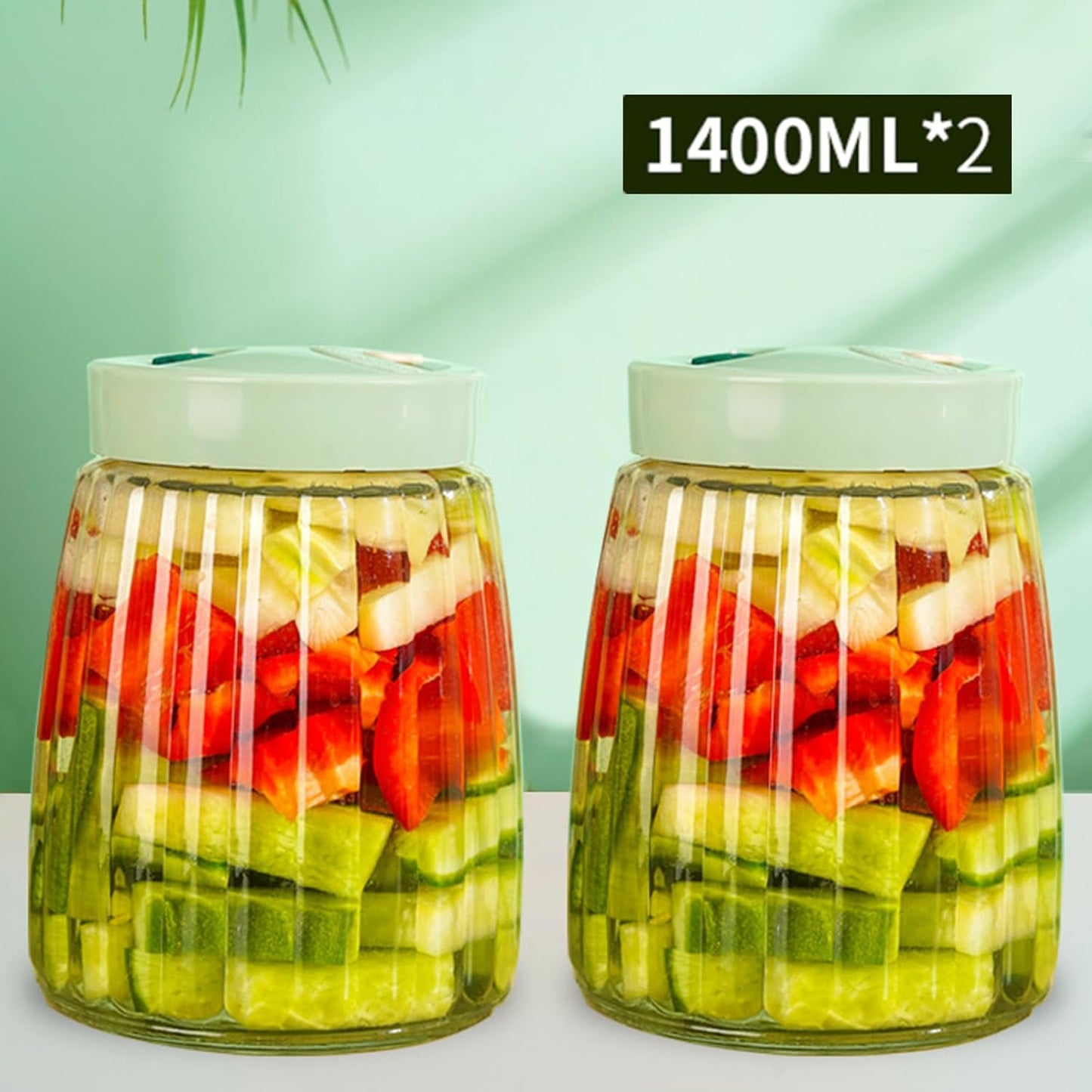2er-Set Fermentierglas mit Entlüftungsventil