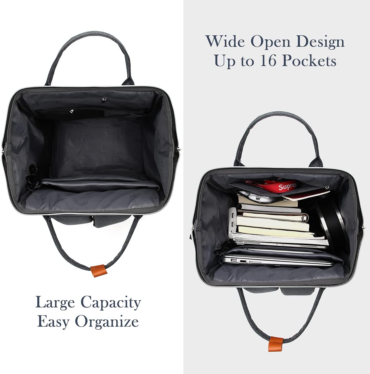 Rucksack mit Laptopfach & USB-Anschluss, S41-darkgrayfits / 15.6inch laptop
