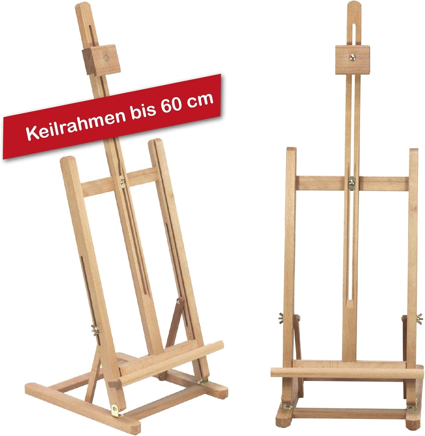 Tischstaffelei T-60, verstellbar bis 60 cm, für Keilrahmen bis zu 60cm