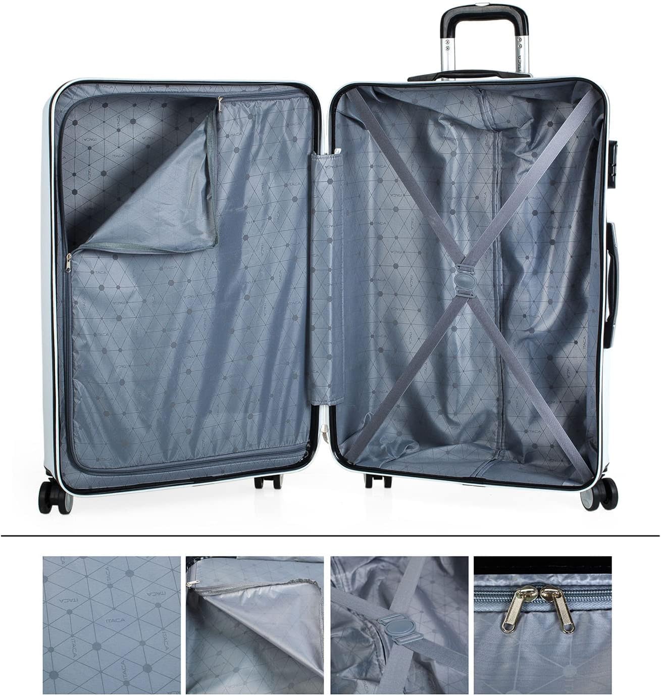 Elba Basic Kofferset, Weiss