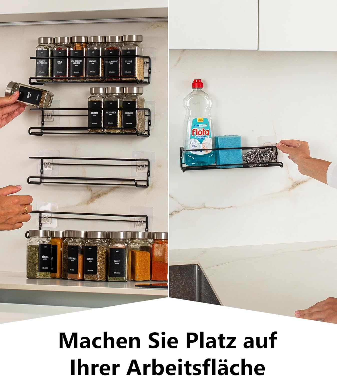Gewürzregal-Set zum Aufhängen, ohne Gläser