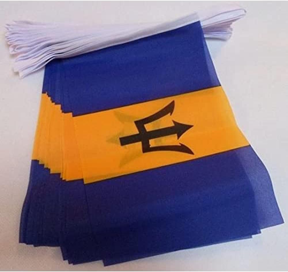 Fahnenkette Barbados, 12m mit 20 Flaggen