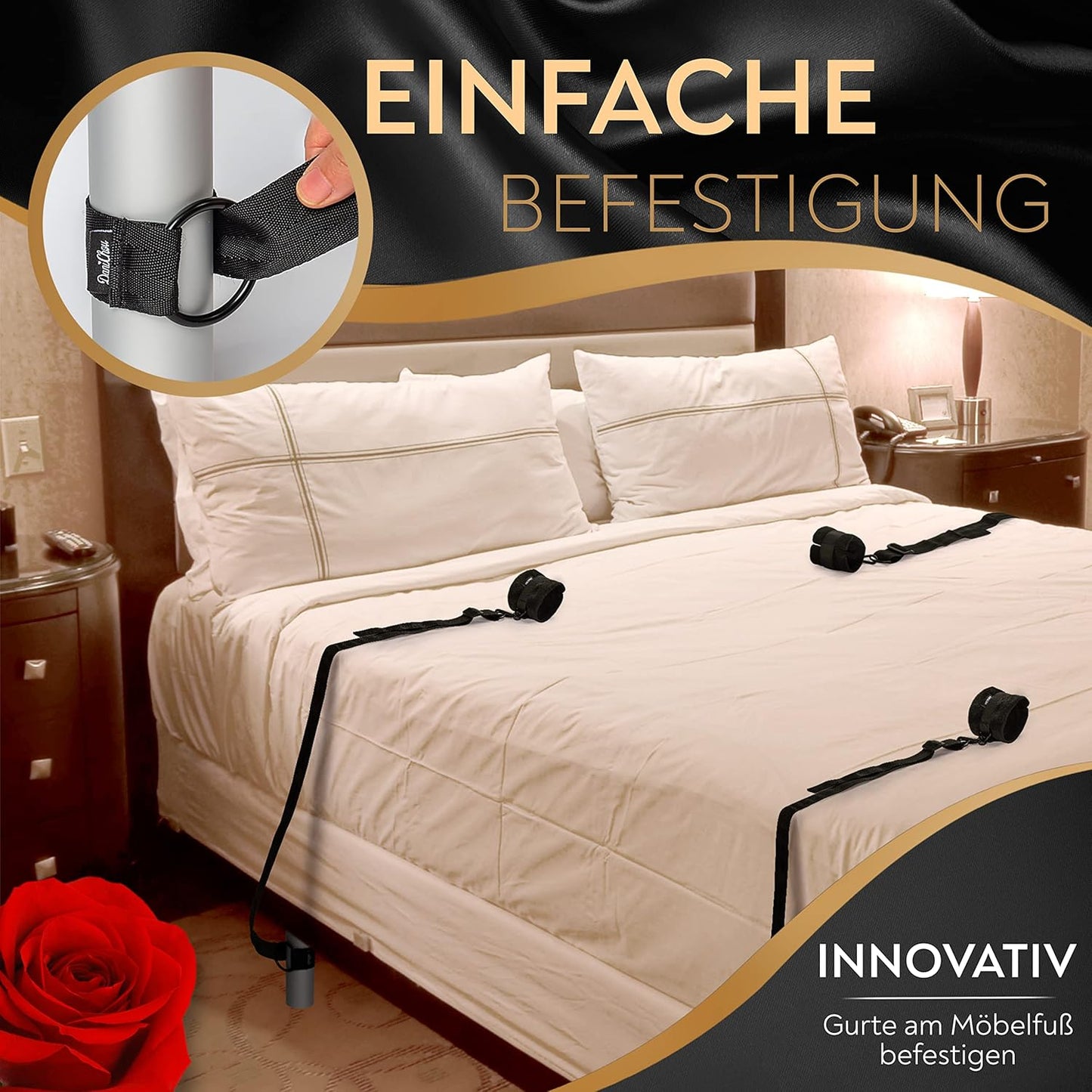 Bondage Fesselset für Möbelbefestigung