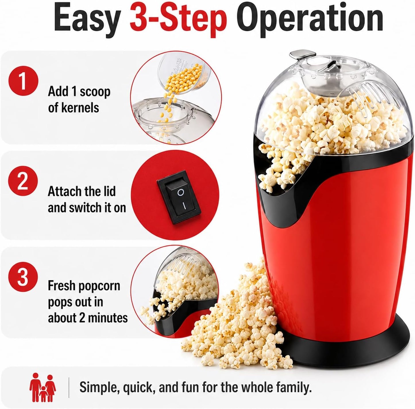 Heissluft Popcornmaschine