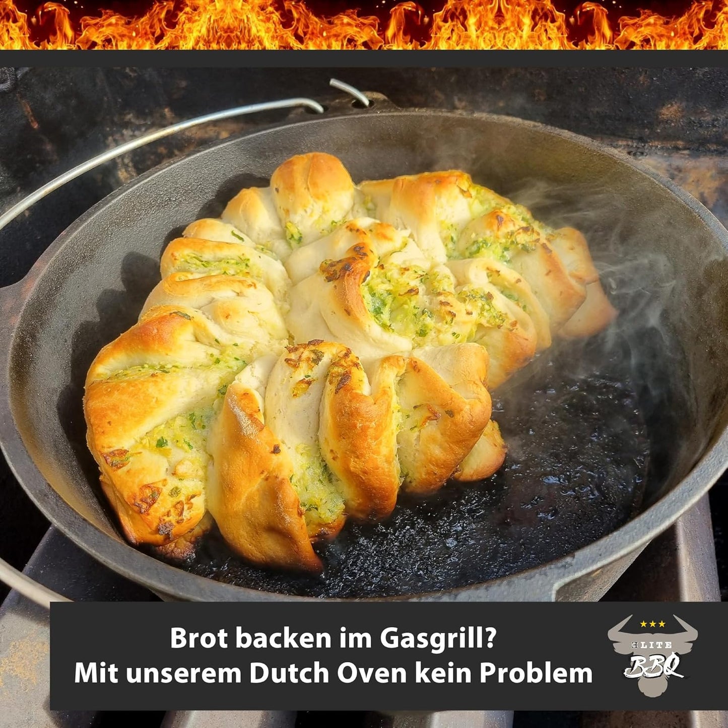 Dutch Oven-Set mit Füssen