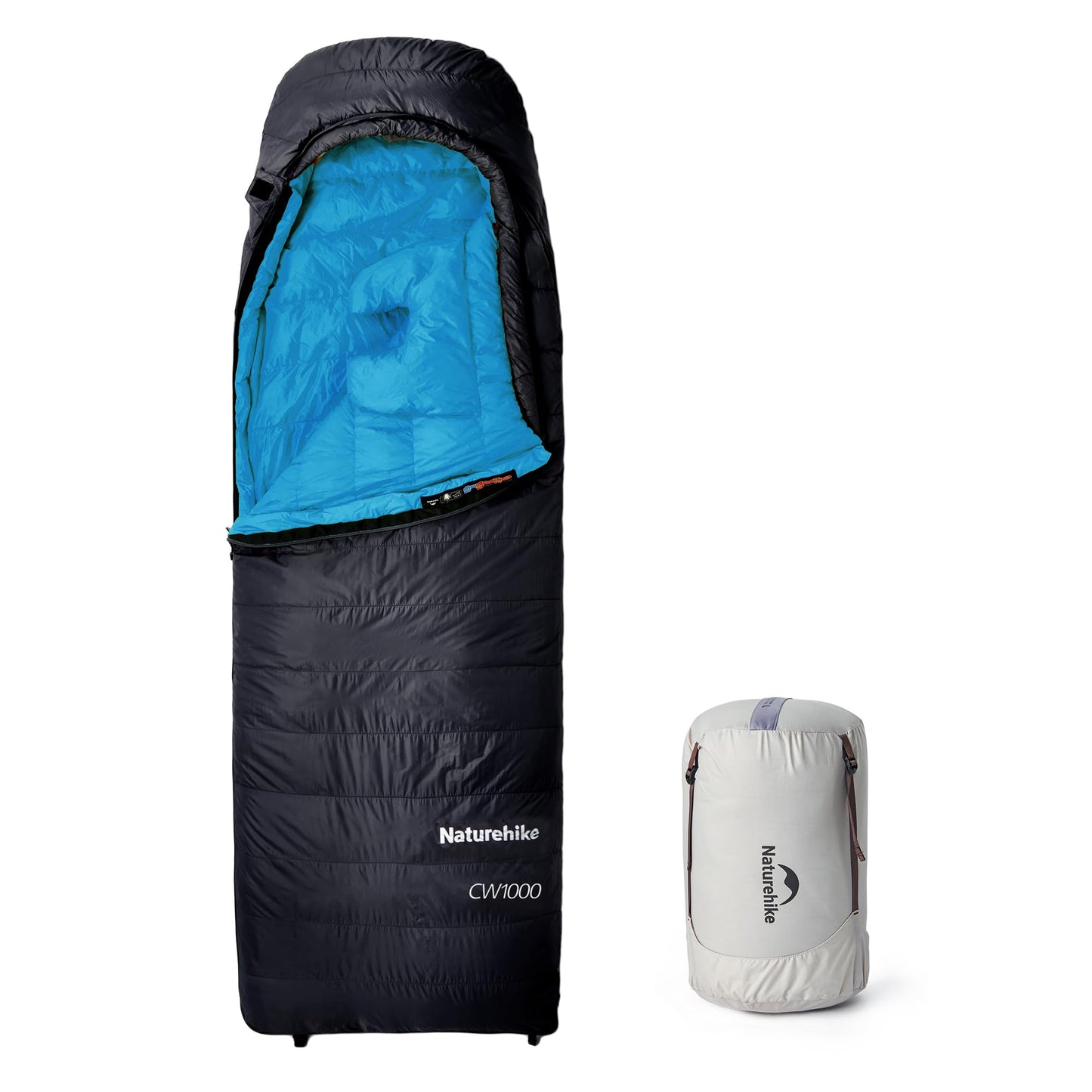 Ultraleichter Daunenschlafsack, CW1000/Schwarz/L CW1000 (-11℃)