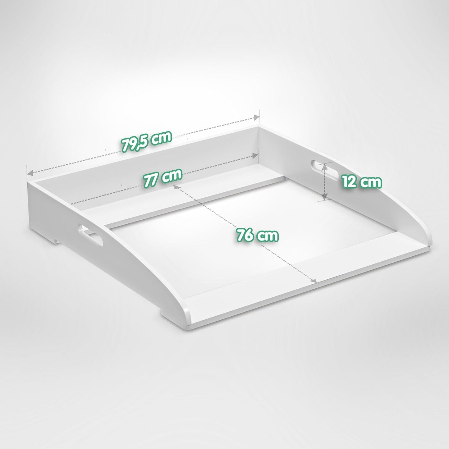 Universal Wickelaufsatz für IKEA Kommoden 77×76×12 cm