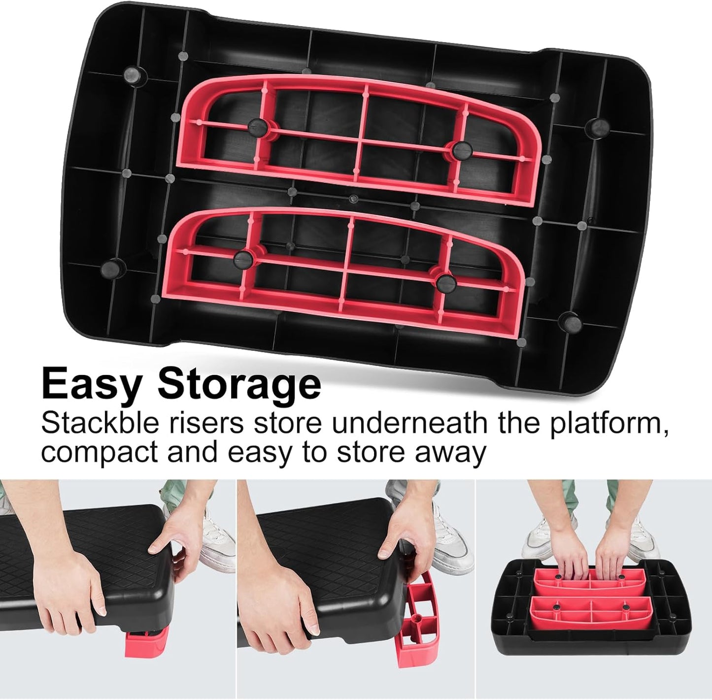 Höhenverstellbarer Aerobic-Stepper, Polypropylen (PP)