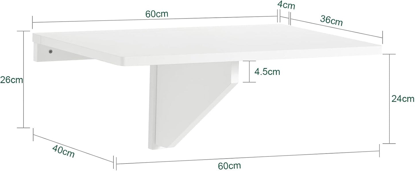 Wandklapptisch, Weiss