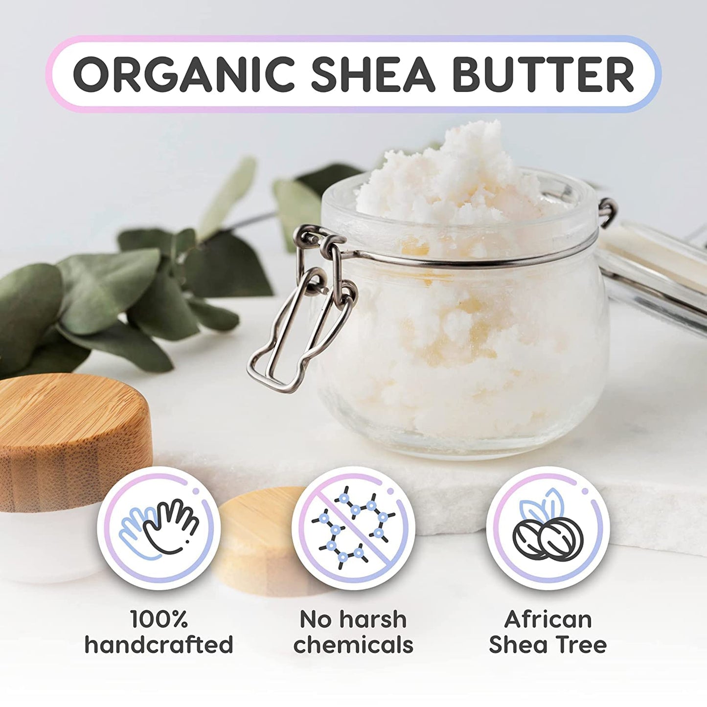 BIO Sheabutter Seifenbasis für Seifenherstellung, 3 kg, 3 kg (1er Pack) Sheabutter