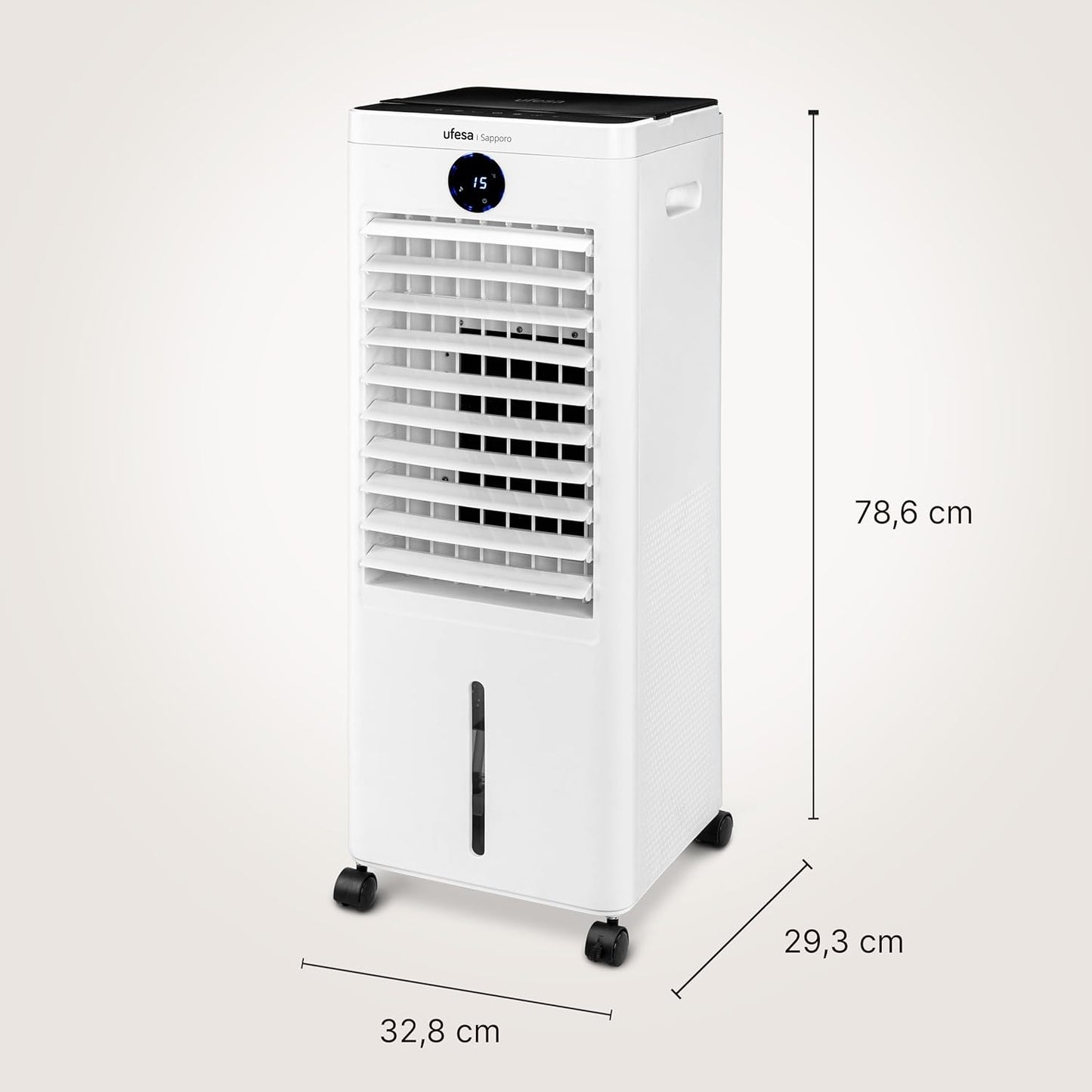 Sapporo Verdunstungskühler mit Ventilator und Timer, 12L Verdunstungskühler