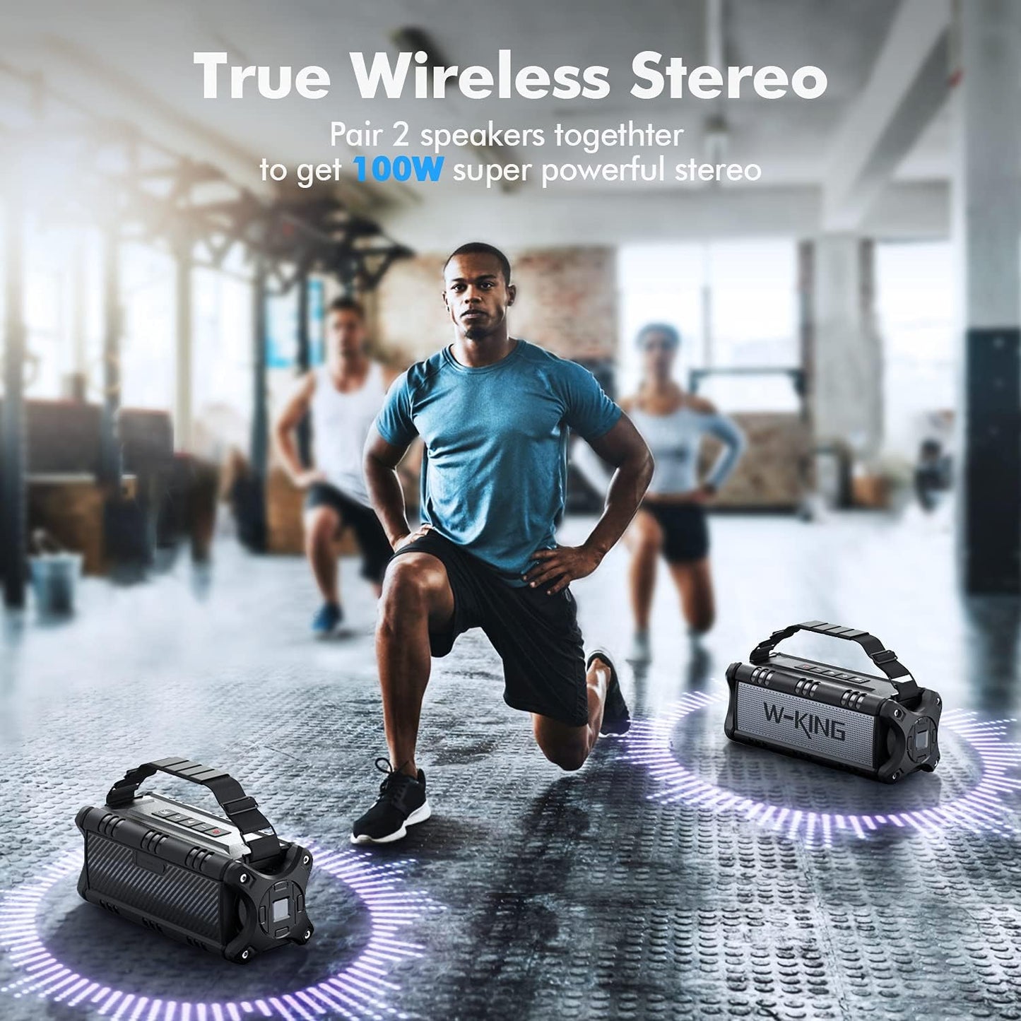 Bluetooth-Lautsprecher, Schwarz-Weiss