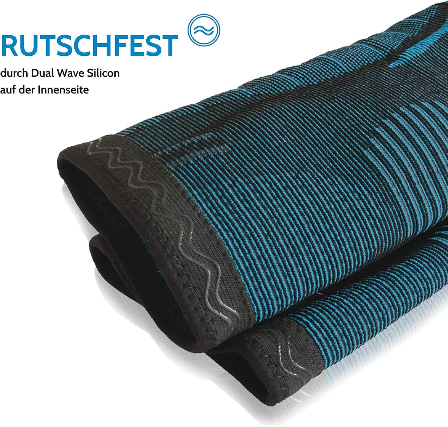 2-teiliges Kniebandagen-Set, L Blue Line