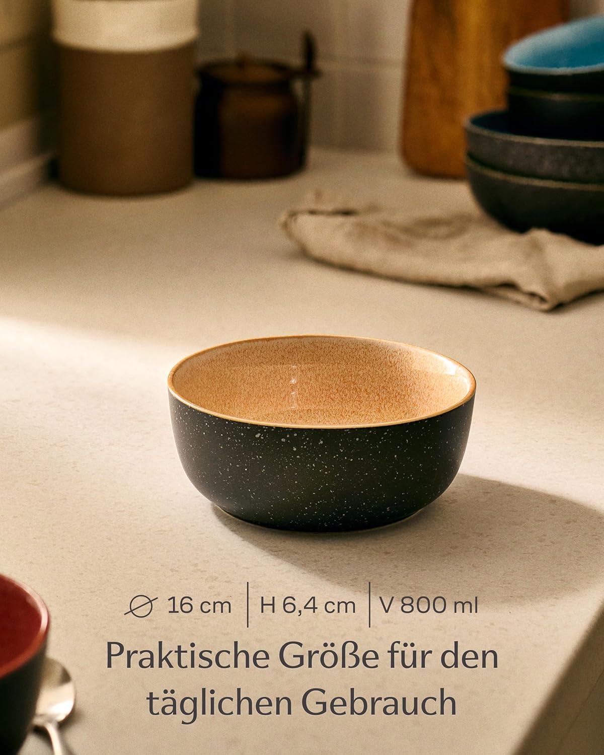 4er Müslischalen-Set, Müslischalen 800 ml
