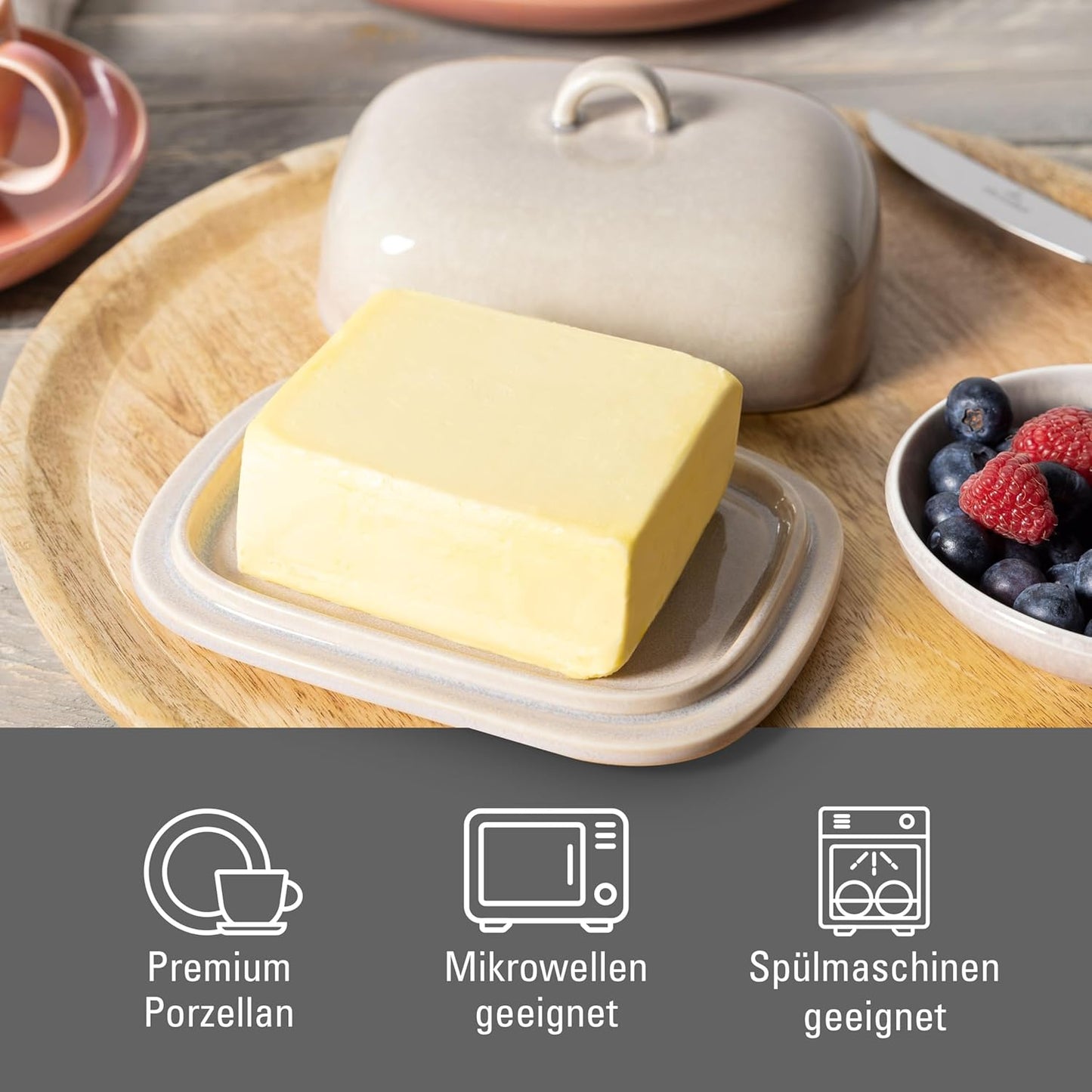 Perlemor Home Sand Butterdose