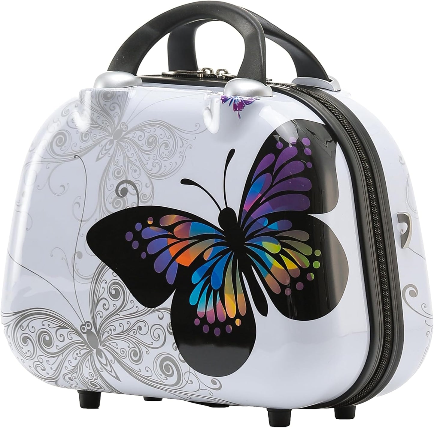 Hartschalen-Kofferset mit Beautycase (2-teilig), M-56cm + S (Beautycase)