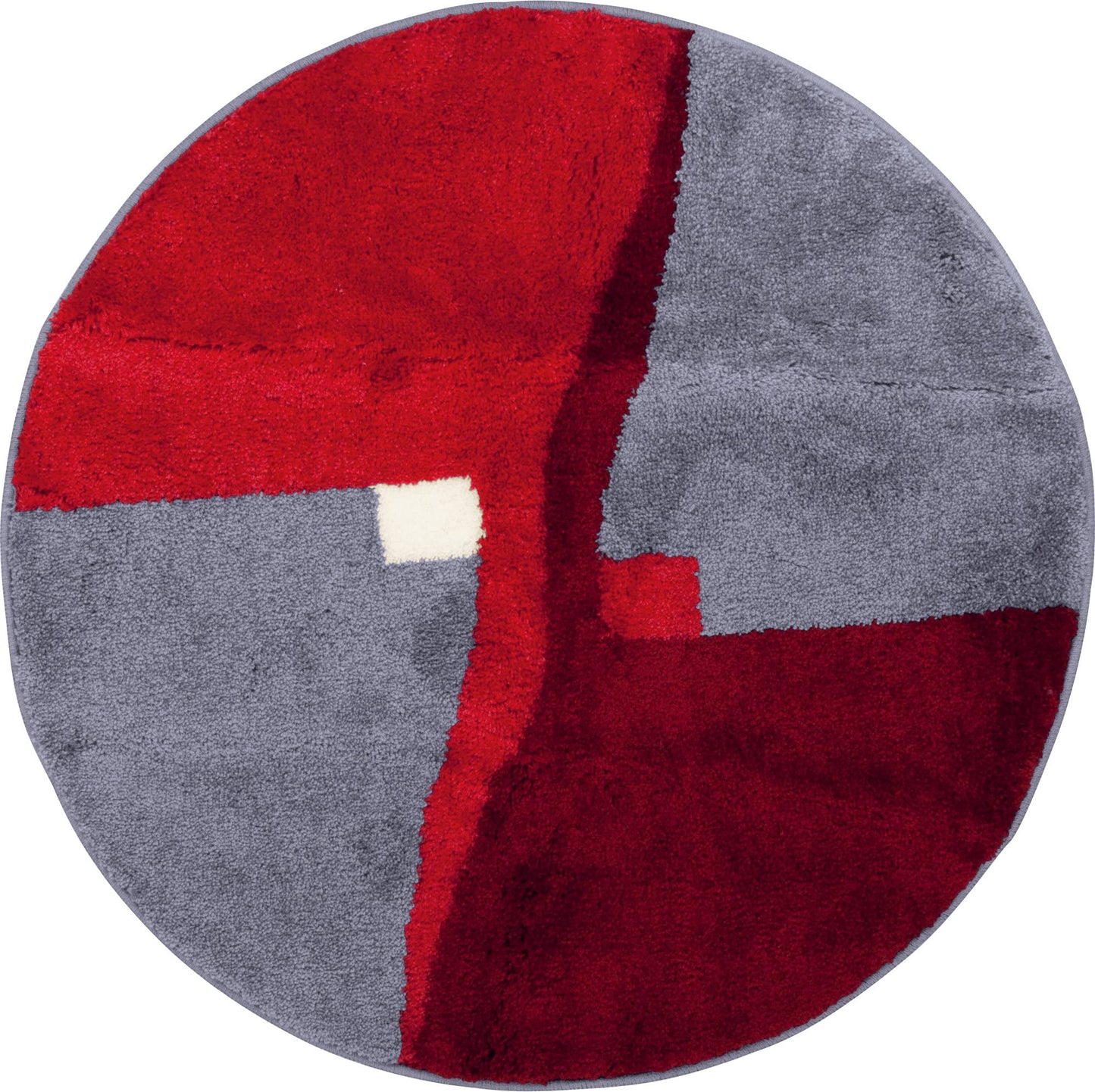 Runde Badematte Athen, rutschhemmend, Rot Badematte - rund: 90 cm Ø