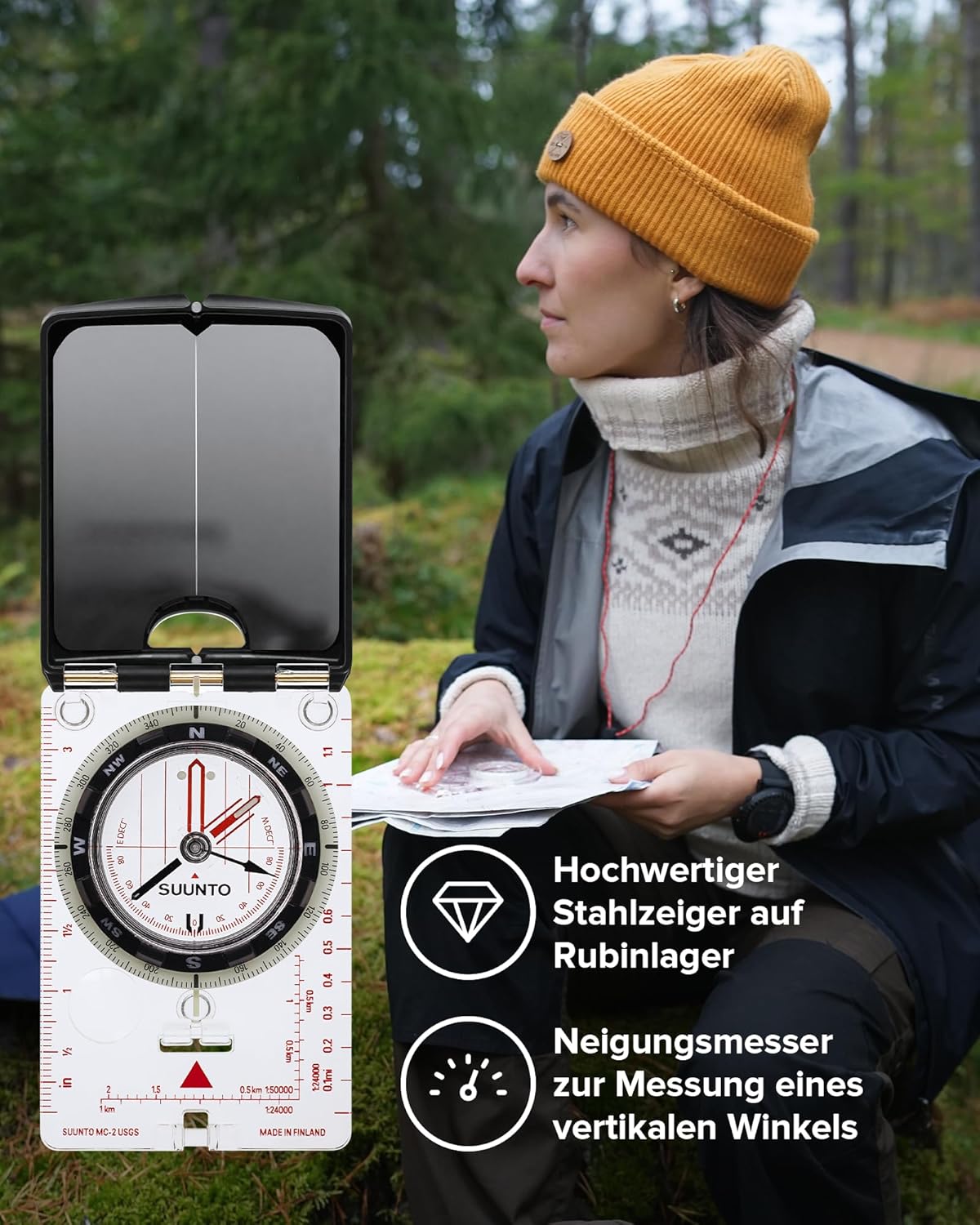 MC-2 G USGS Kompass für präzise Navigation, G USGS