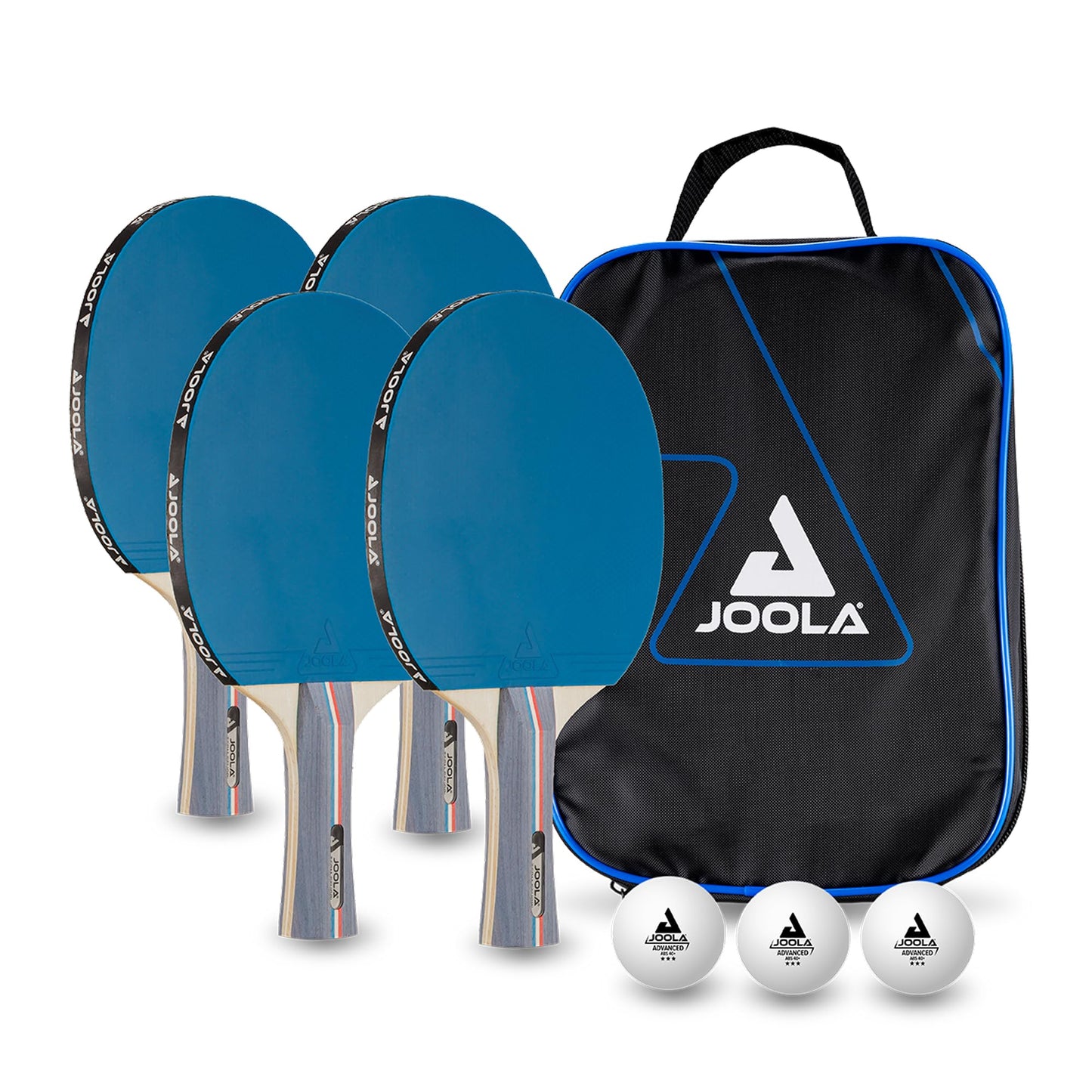 Tischtennisset mit 4 Schlägern und 3 Bällen