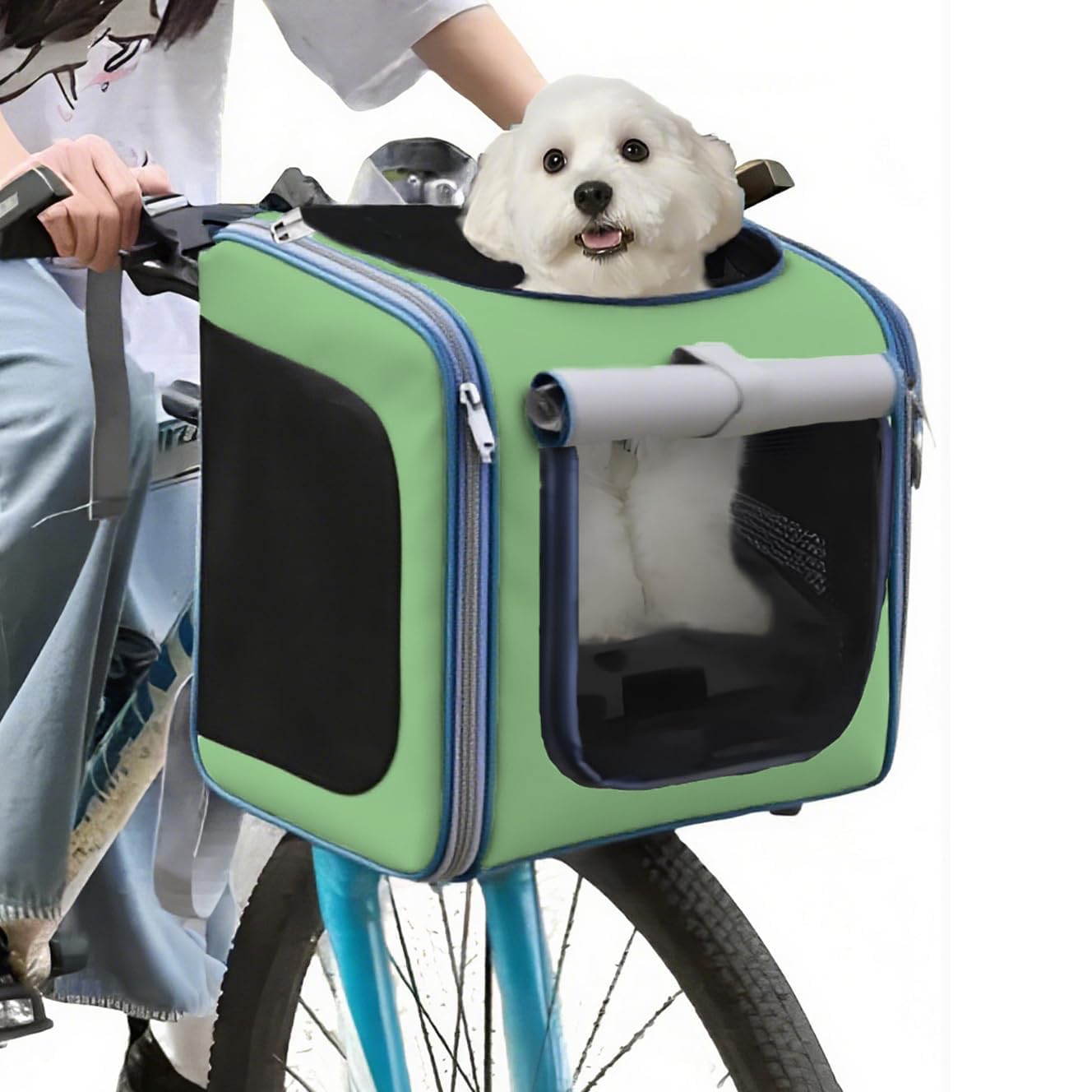 Faltbarer Velo-Hundekorb, Green