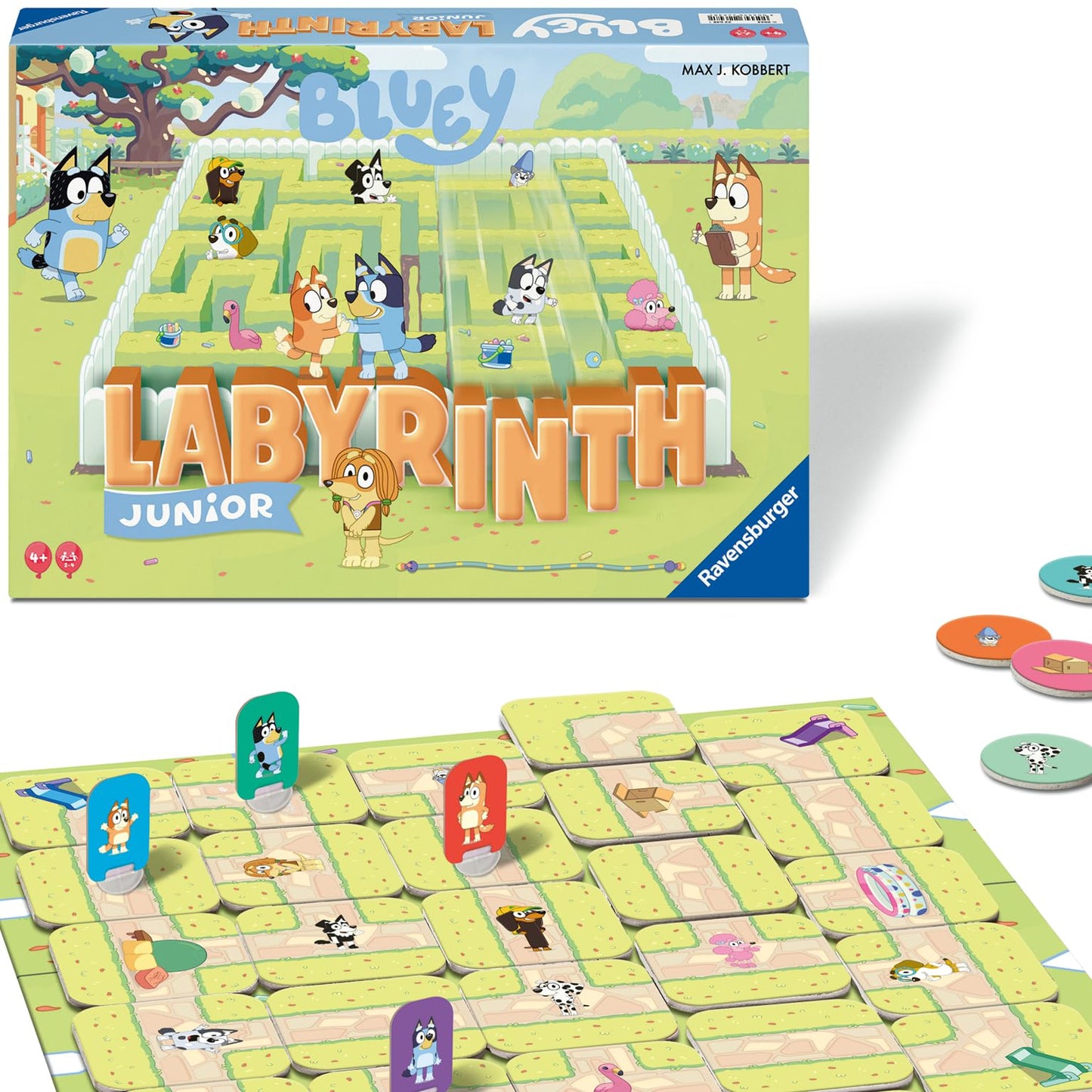 Junior Labyrinth Brettspiel (Bluey Edition) ab 4 Jahren, Bluey