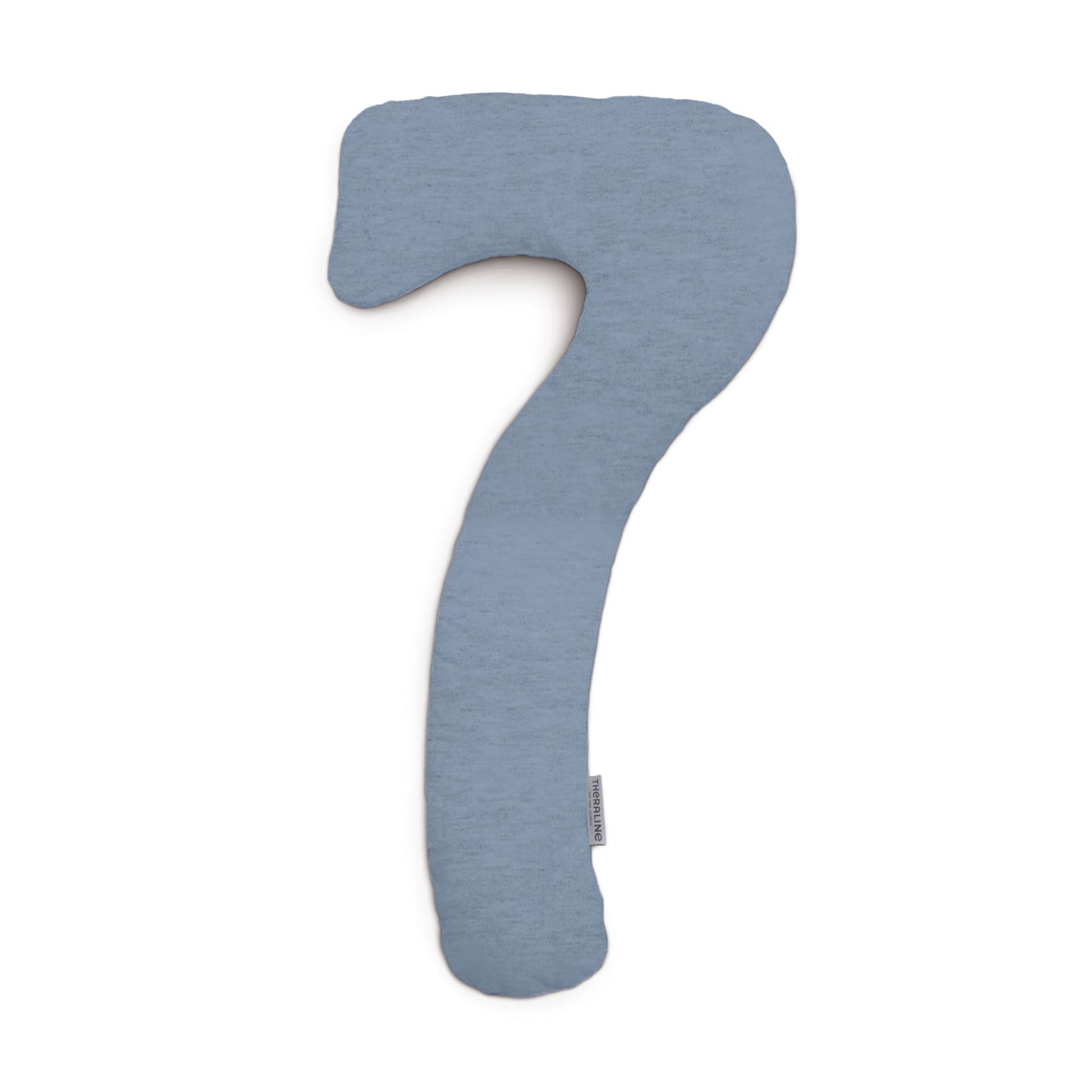 Ergonomisches Seitenschläferkissen mit Kopfstütze, Melange Blau-grau Bambus-kollektion