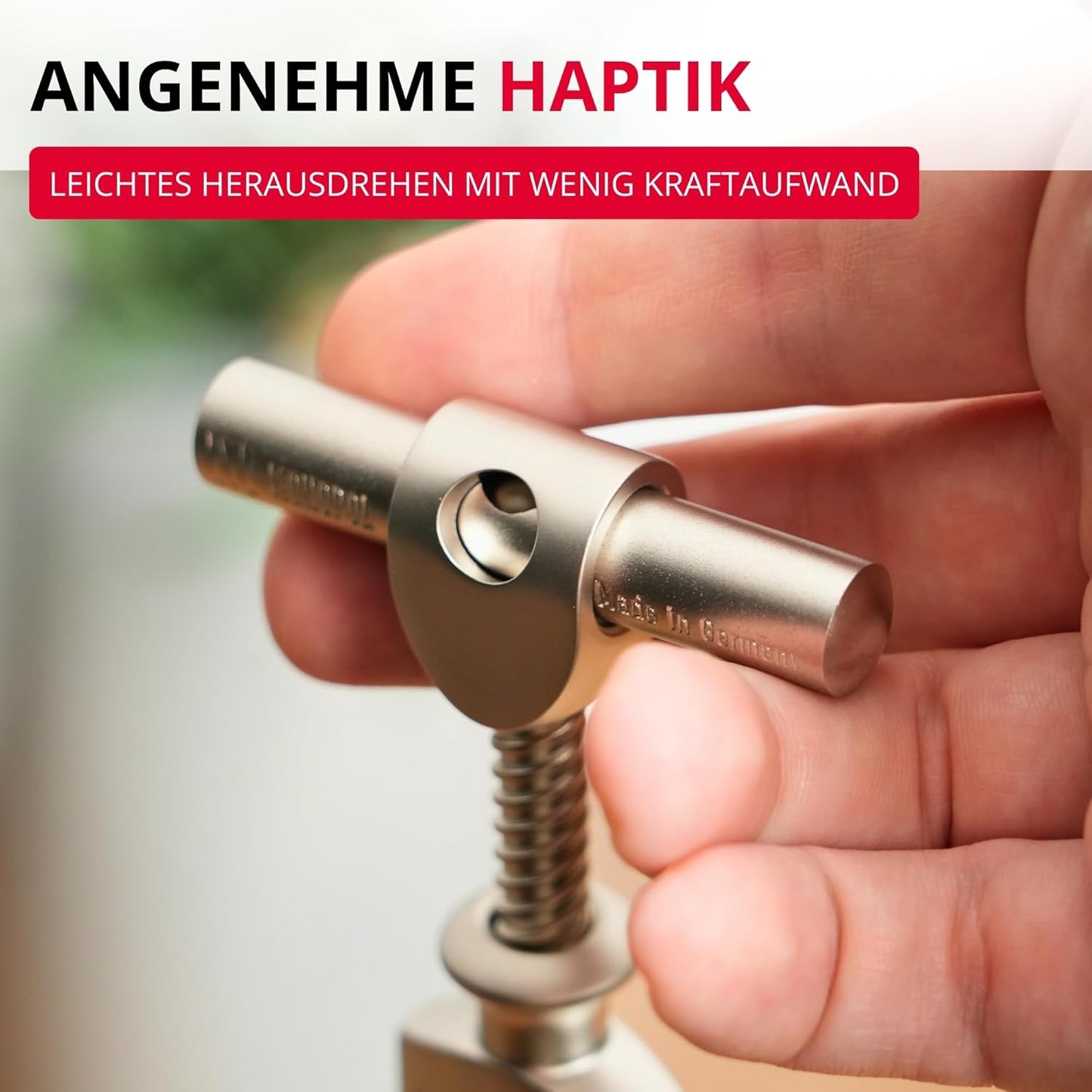 Glockenkorkenzieher mit Korkabstreifer, Barolo, Edelmattiert