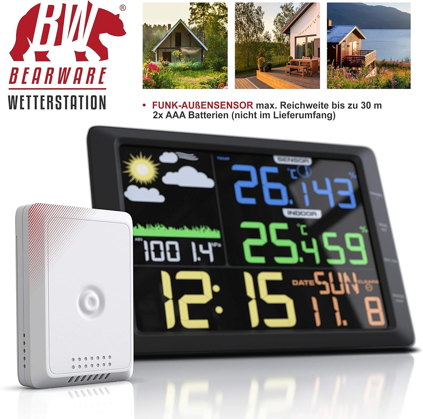 Wetterstation mit Farbdisplay