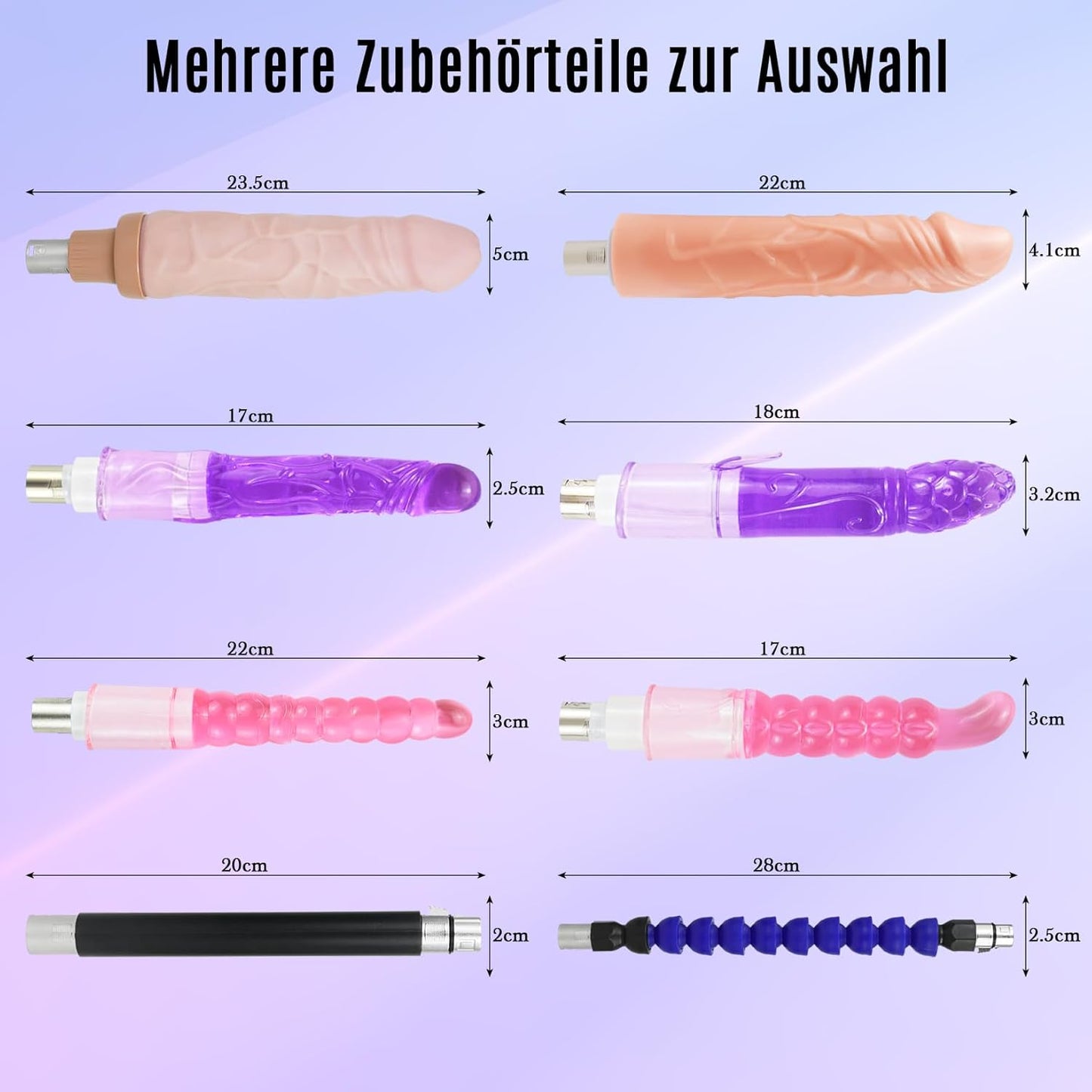 Automatische Sexmaschine mit Saugnapfadapter, verstellbarer Geschwindigkeit und Winkel
