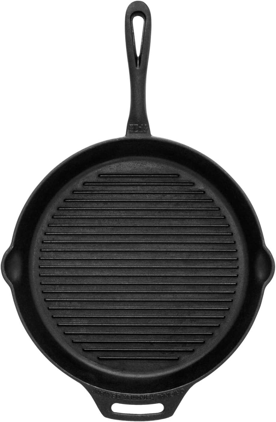 Grill-Feuerpfanne aus Gusseisen, mit Stiel 36 cm