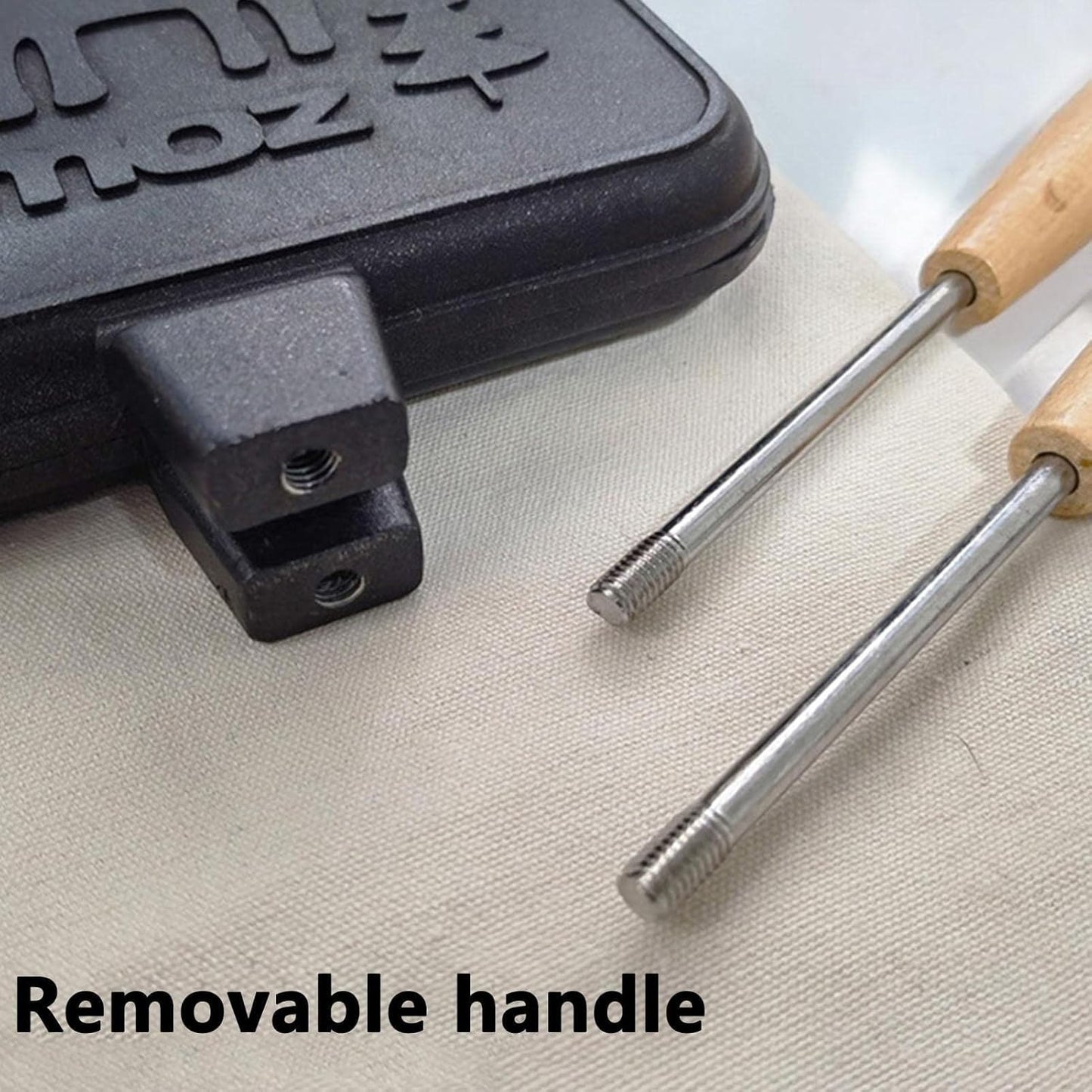 Sandwichmaker mit abnehmbarer Sandwichpresse