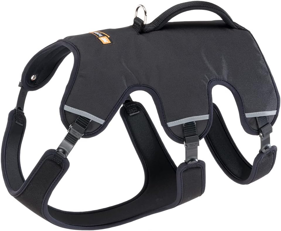 Hundegeschirr Ergotrekking, Schwarz - Extra Large