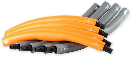 Hula-Hoop-Reifen für Erwachsene, Weight Hoop 1,5kg (orange, grau)