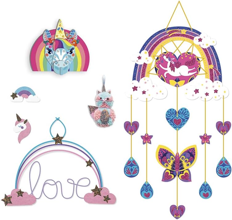Kreativ-Set für Einhorn- und Regenbogen-Basteleien