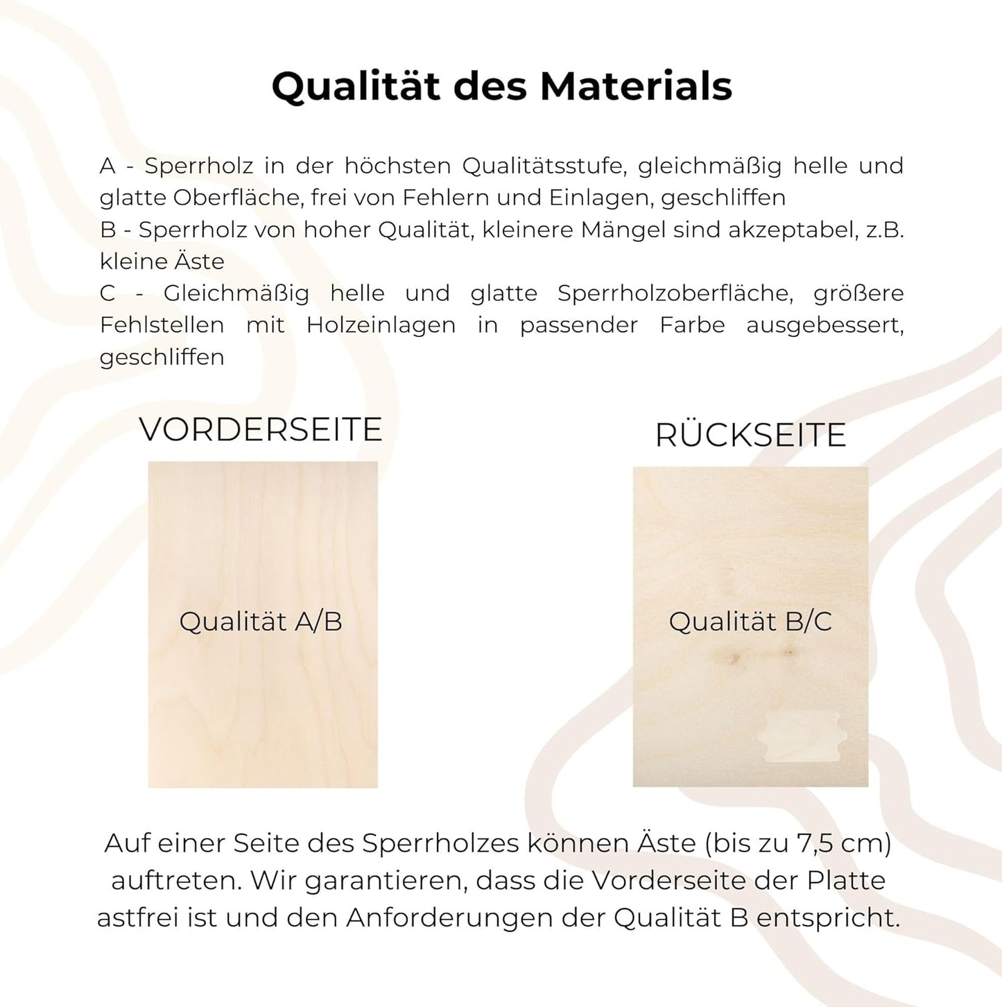 Sperrholzplatten A6-Format für Bastelarbeiten (60 Stück), A6 - 3 mm (60er Pack)