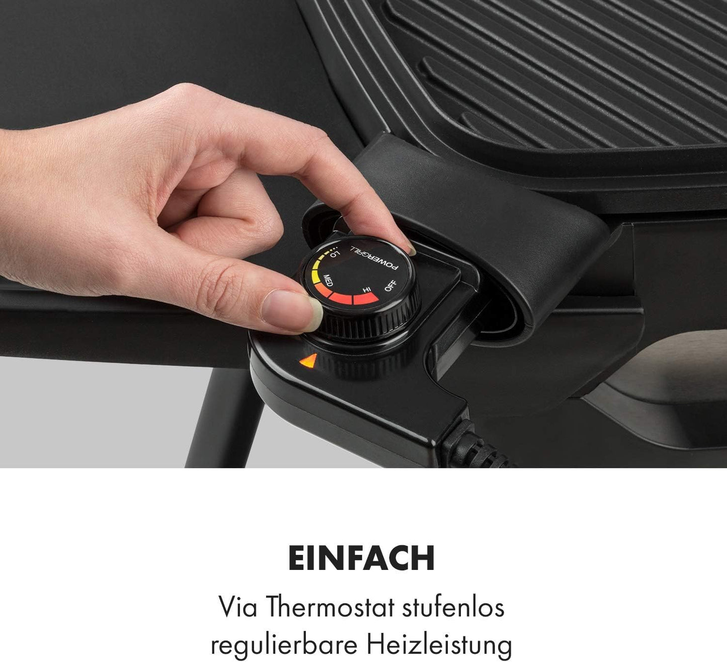 Standgrill mit EasyGrill Concept, Schwarz 2000 W