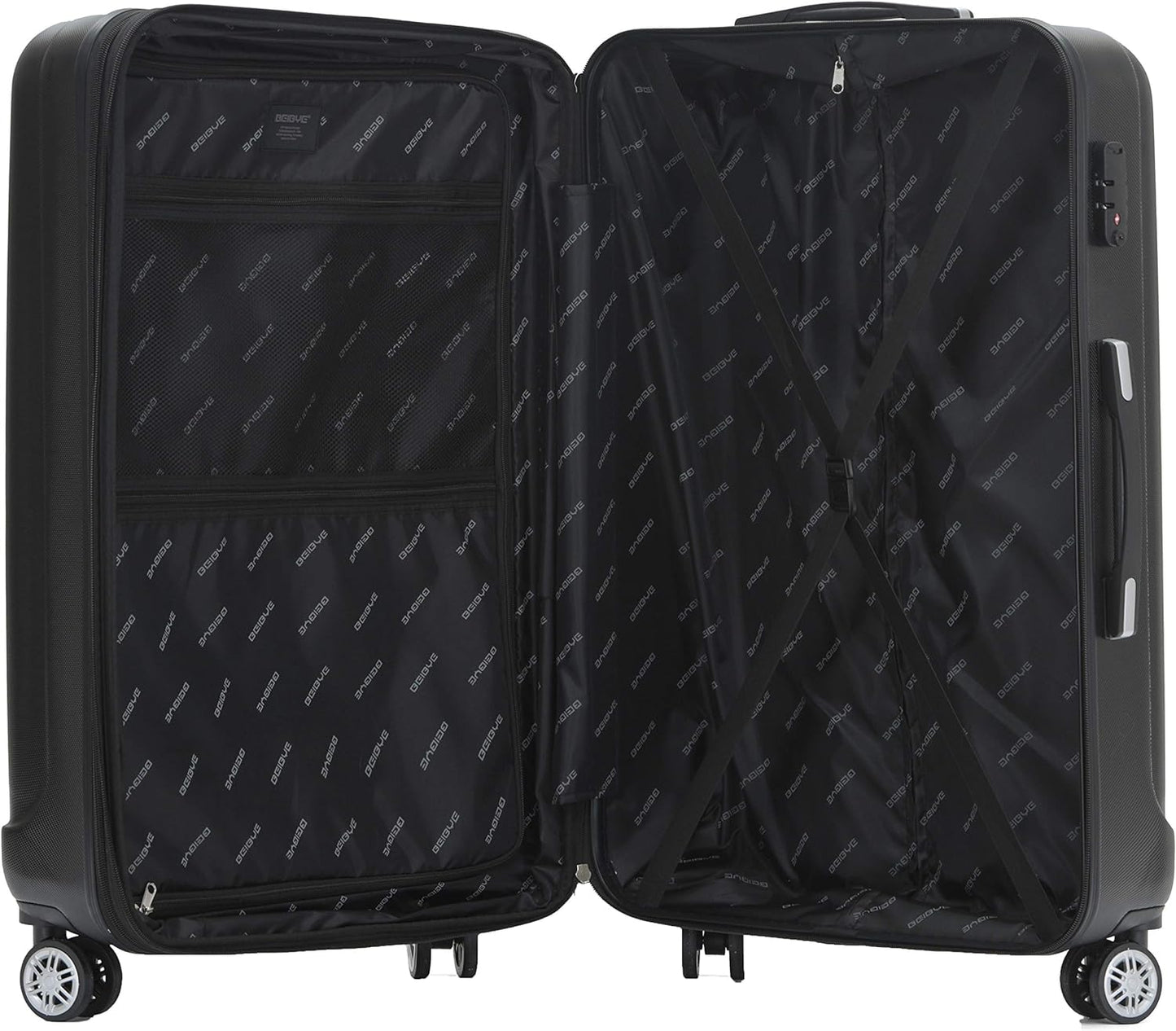 2080 Reisekoffer, Schwarz / M