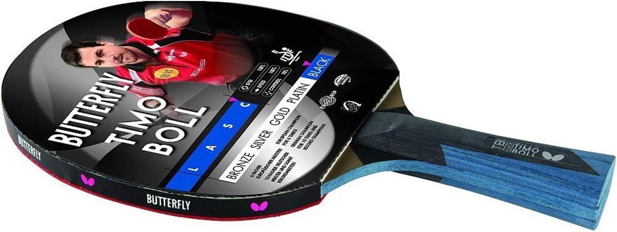 Timo Boll Black, Bundle mit Case CC1 und 3 Bälle