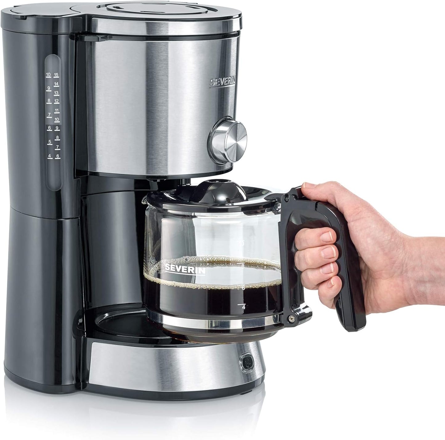 Kaffeemaschine TypeSwitch mit AromaSwitch-Funktion, Edelstahl