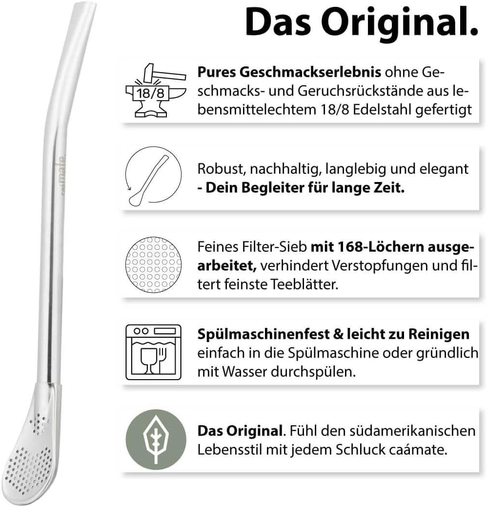 Mate Set für Zwei, silber