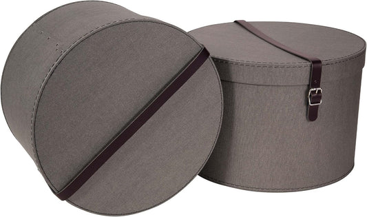 2 x Aufbewahrungsboxen mit Deckel, Grau