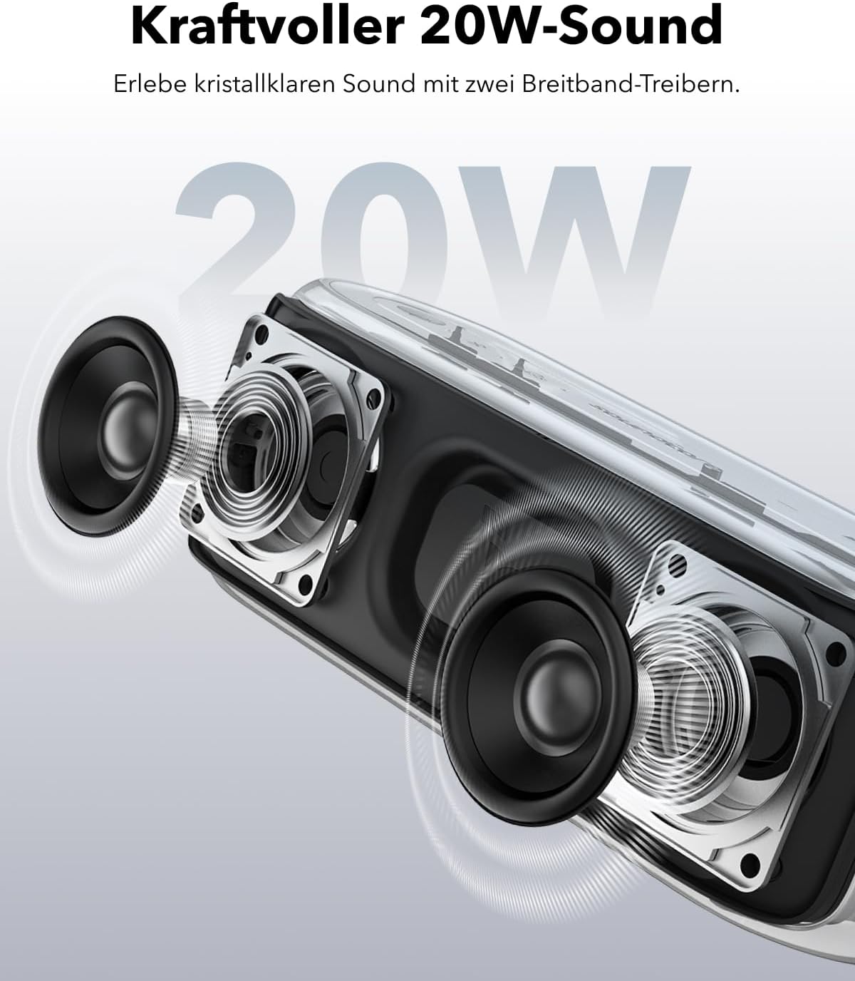 Tragbarer Bluetooth-Lautsprecher, blue