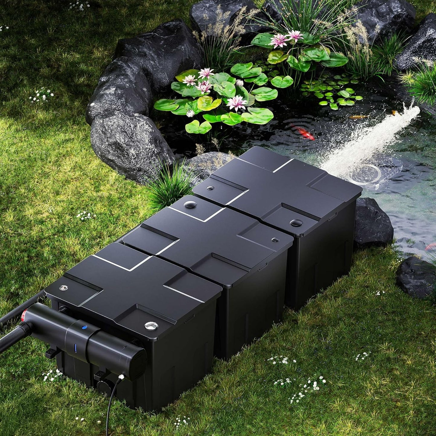 CBF-350C Bio Teichfilter, 90.000 l 3-Kammer
