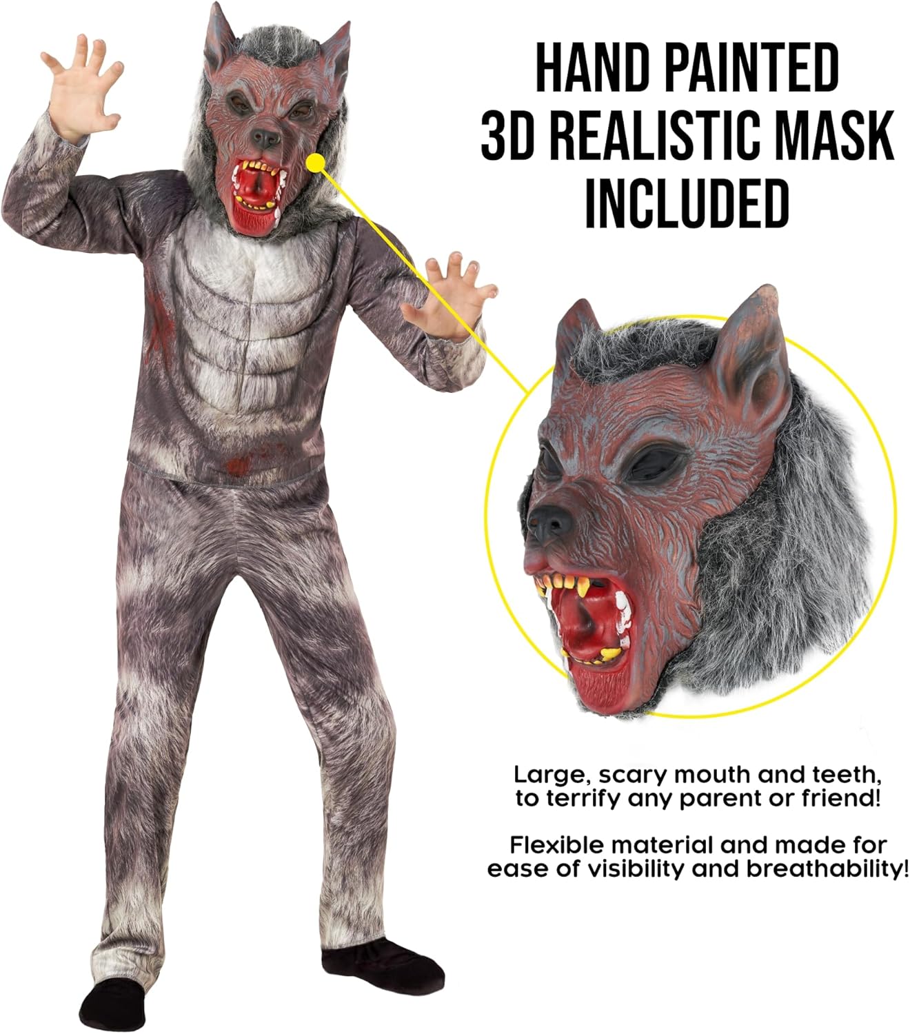 Werwolf Kostüm für Kinder, S