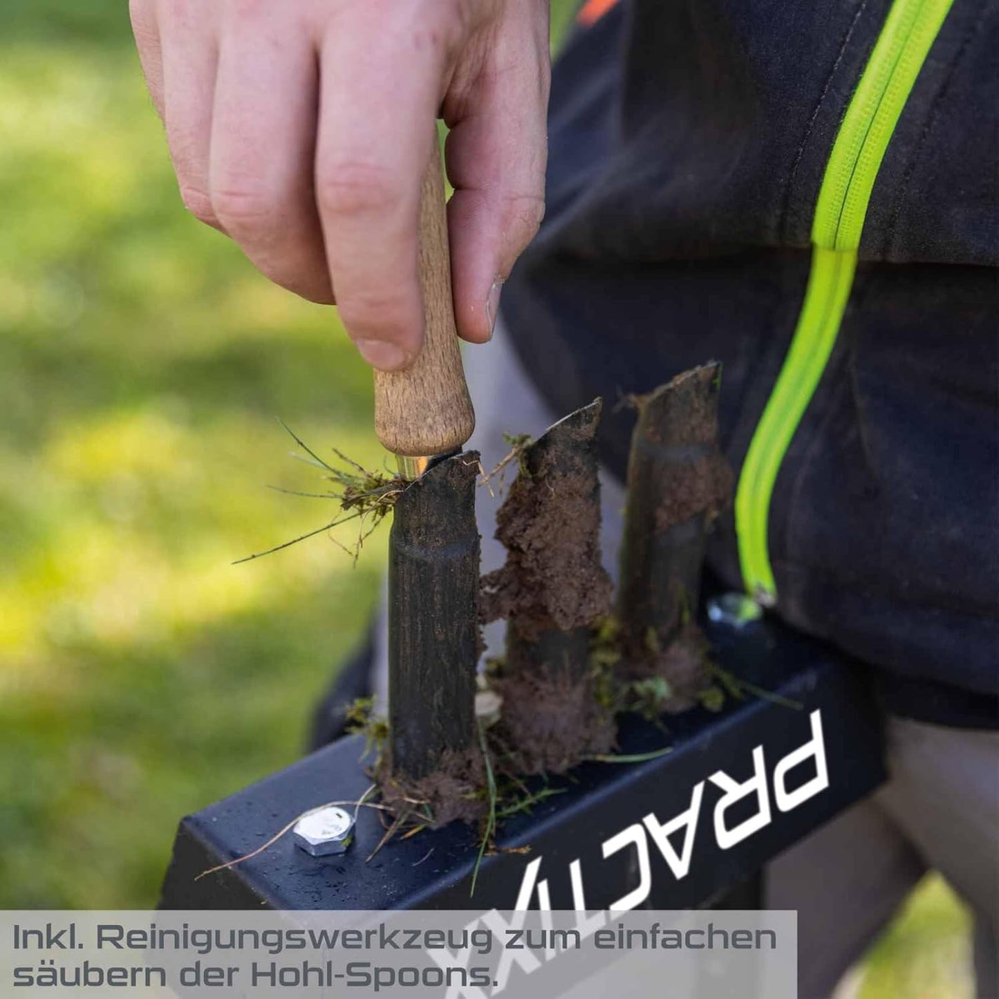 PX-RL10 Hand-Rasenlüfter mit Auffangbehälter