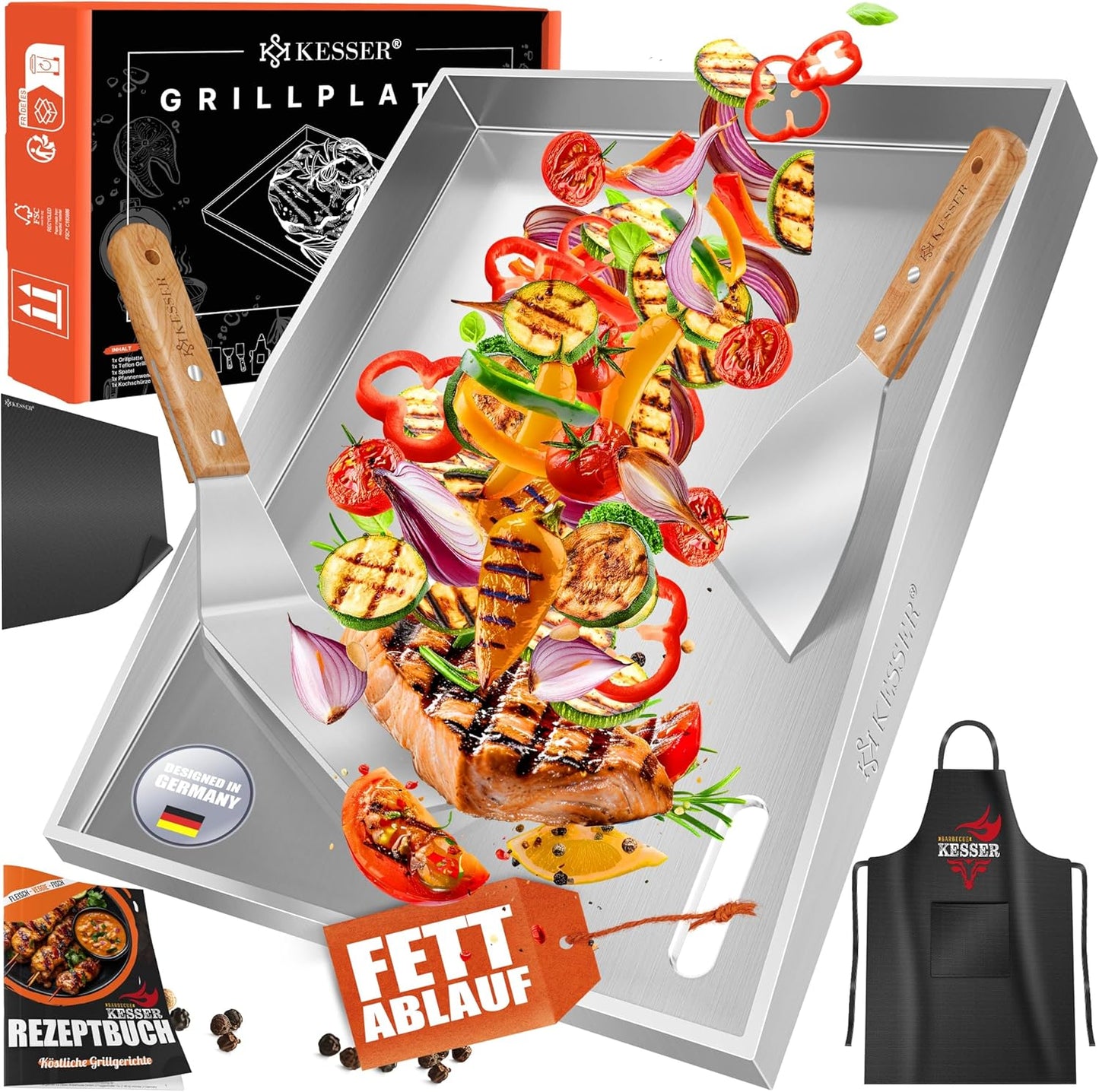 Grillplatte Plancha, Plancha Edelstahl