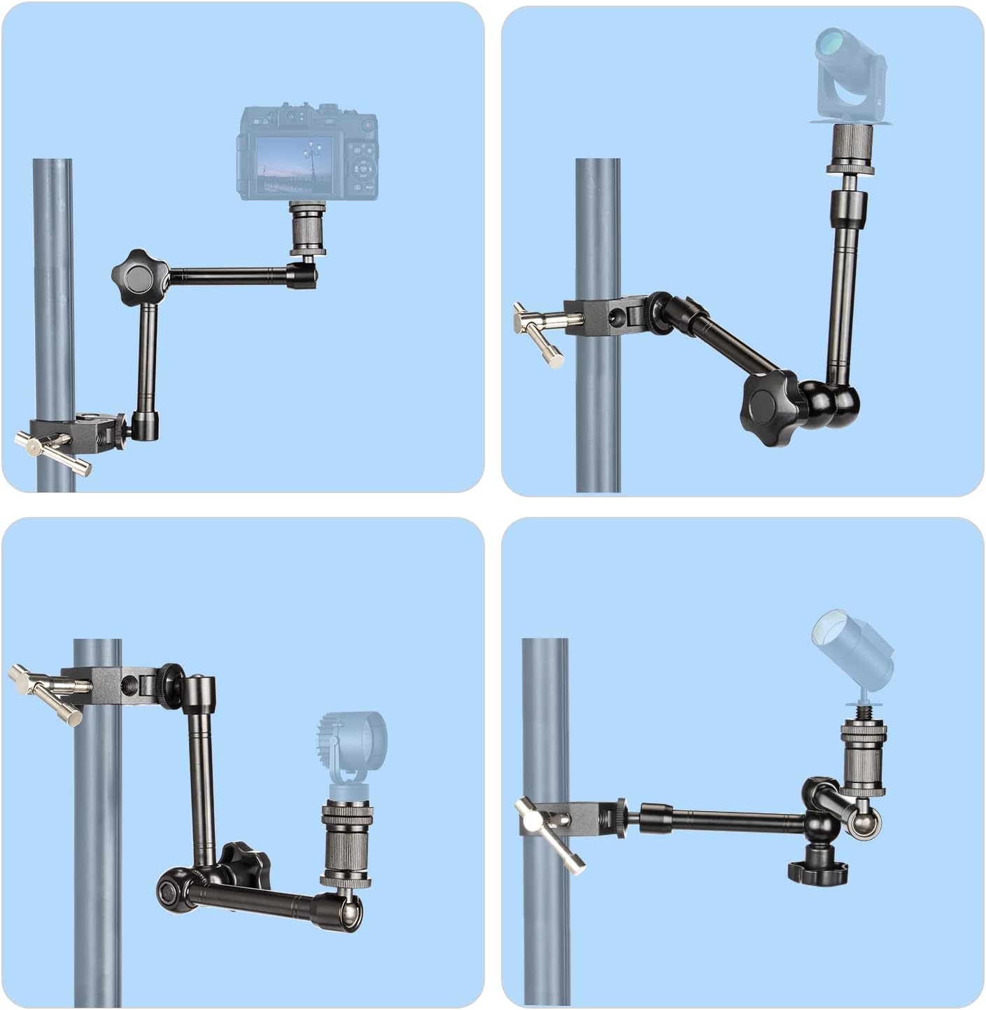 Gelenkarm mit Super Clamp für Kamera/Monitor/Licht