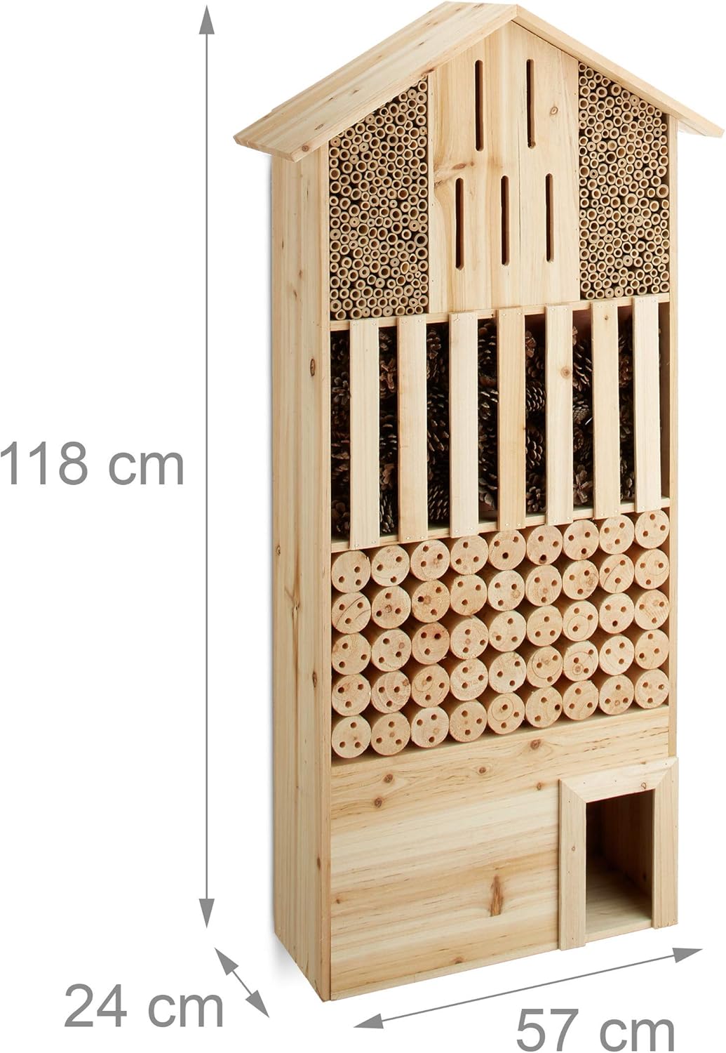 Insektenhotel XXL für Bienen und Schmetterlinge